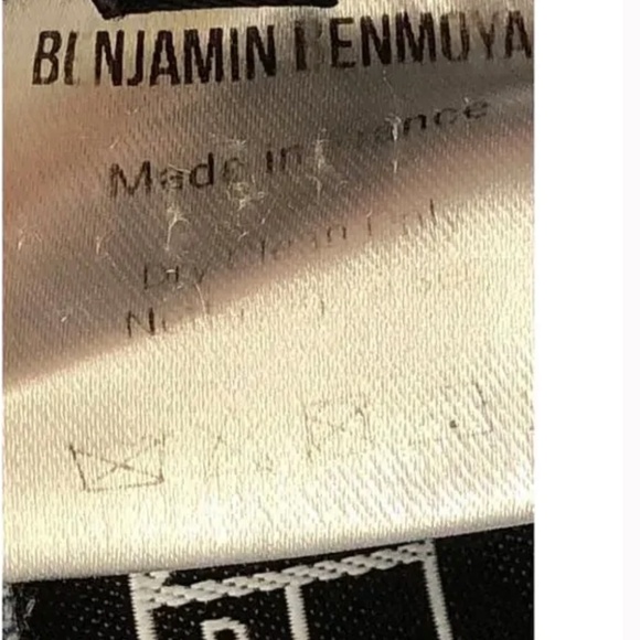 Benjamin Benmoyal Cassette Overshirt Striped Denim Oversized Shirt Jacket Top Bl - Picture 6 of 11